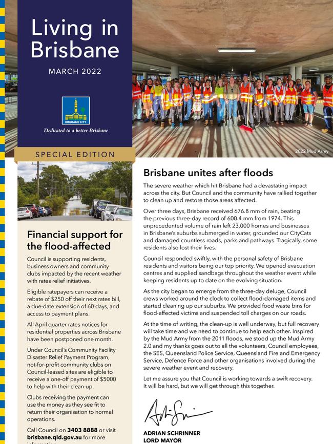 A regular Brisbane Council newsletter.