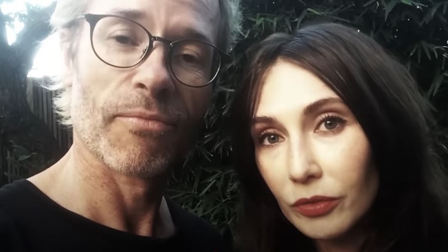 Pearce and former partner Carice van Houten. Picture: YouTube