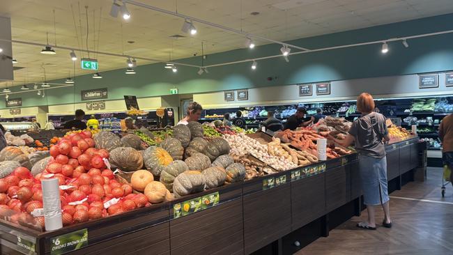 The Super IGA on Pease St remained well stocked with fresh fruit, vegetables and fresh meat. Photo: Dylan Nicholson