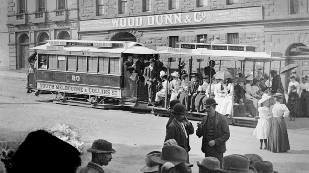 Murderer John Wilson worked as a conductor on Melbourne’s early tram network. Picture: State Library of Victoria