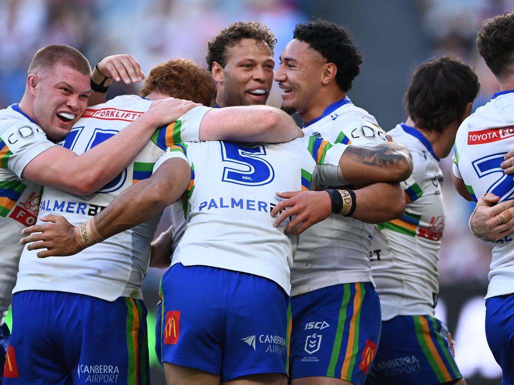 The Raiders' defence held strong. Picture: NRL Photos