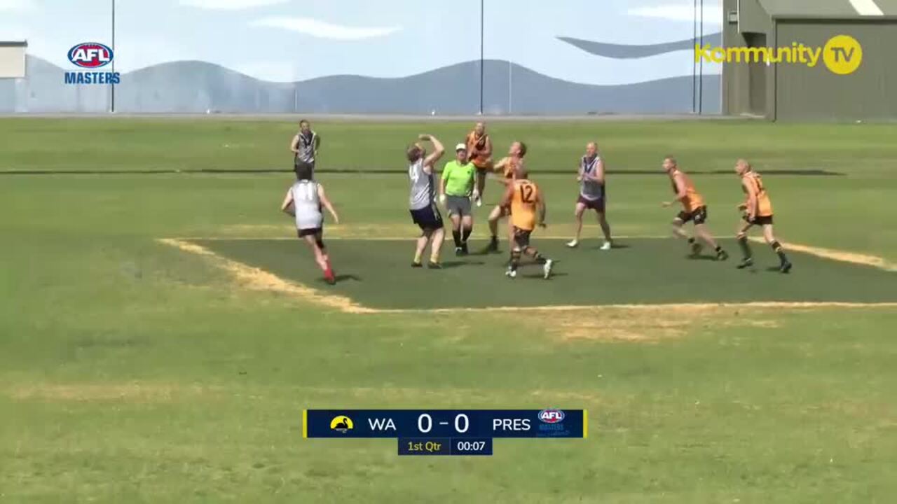 Replay: WA Black v President (Men 50s div 2) - AFL Masters National Carnival Day 4