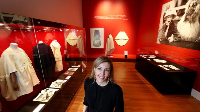 Jessica Bridgfoot, Director of Bendigo Art Gallery, before the launch of the Balenciaga exhibition. Picture: David Geraghty