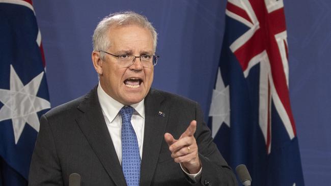 Prime Minister Scott Morrison has announced a $539.2 million renewable hydrogen and carbon capture program featuring Gladstone as a ‘highly prospective’ location for a hydrogen hub. (Photo by Jenny Evans/Getty Images)