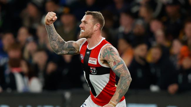 Tim Membrey is poised to enter the selection frame following his return from a knee injury, but Ross Lyon is not guaranteeing the sharpshooter an AFL berth. Picture: Michael Willson / Getty Images