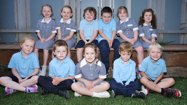 Whittington Primary School Prep MB Back row L-R: Iylah Hannah, Mia Cammaroto, Xavier Brand, Kayden Hatton, Grace Hutchinson, Paige Bartlett. Front row: Ava Tracksdorf, Liam Shilton, Mackenzie Lee, Isaac Burr-Trofin, Hunter Nicol.