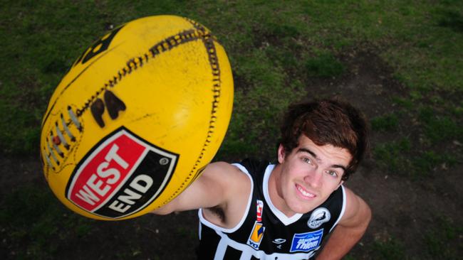 Scott Lycett, aged 17, pictured ahead of the 2010 national draft. Picture: Ian Roddie