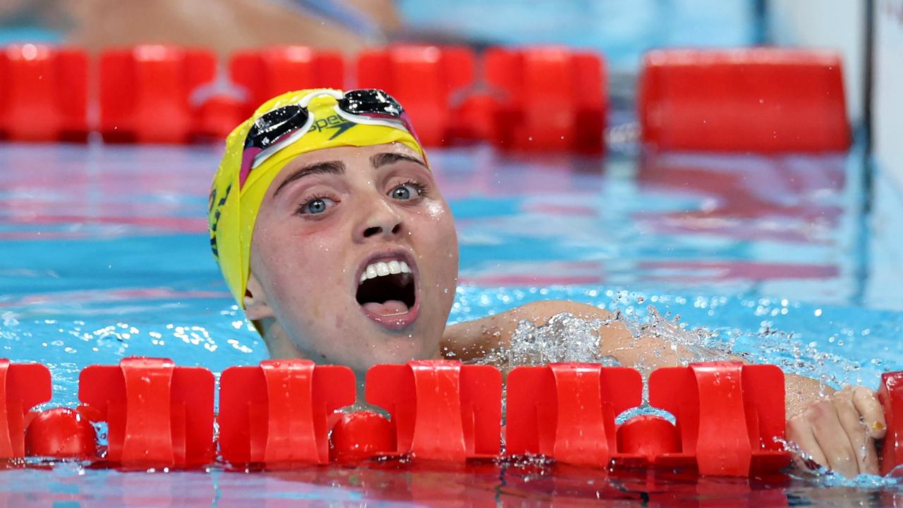 Alexa Leary entered the water with Australia in fourth position and managed to win the gold for Australia. Picture: Adam Pretty/Getty Images