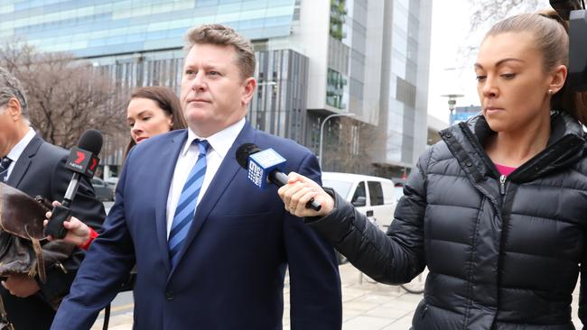 Phil Rankine outside Adelaide Magistrates Court. Picture: Dean Martin