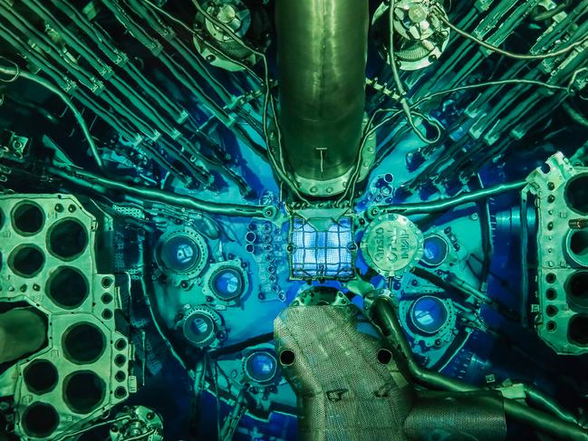 The Opal Reactor core at the Lucas Heights research facility outside of Sydney. Picture: Craig Greenhill