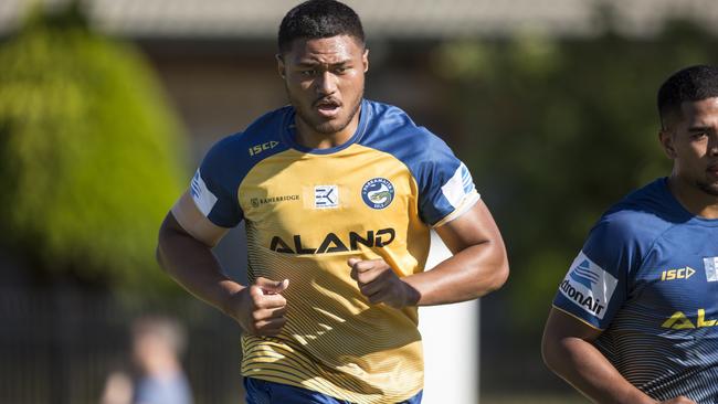 Wests Tigers want to get Eels rookie Stefano Utoikamanu early, after signing him on a three-year-deal. Picture: Benjamin Cuevas.