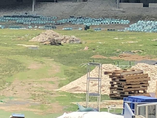 Demolition has begun on Allianz Stadium.