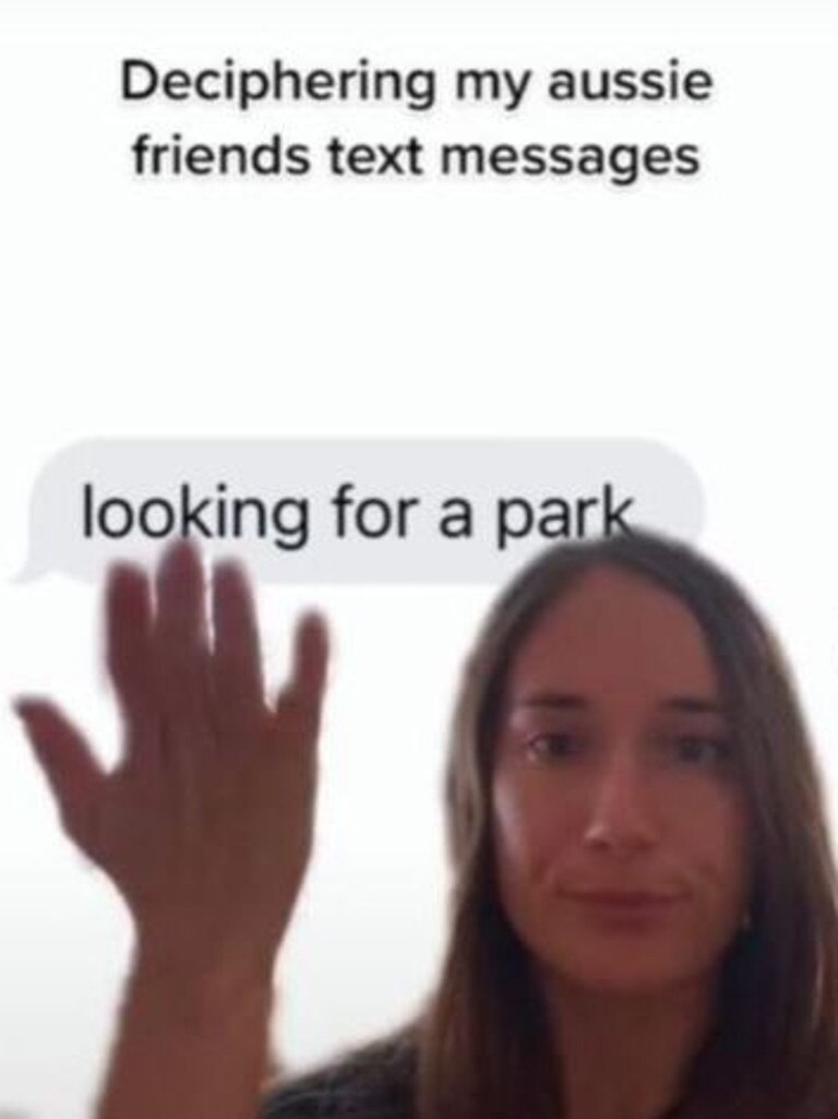 In a TikTok, the woman said it was “like learning a whole new language”. Picture: TikTok