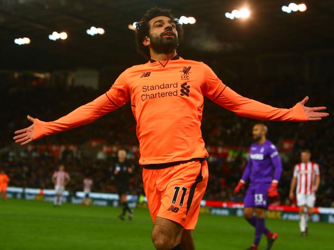 Mohamed Salah . / AFP PHOTO / Geoff CADDICK