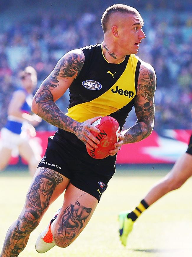 Dustin Martin didn’t reach his incredible 2017 heights last season, but he’s still the best midfielder in the game.