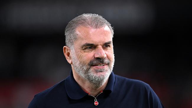 File Photo - Tottenham Hotspur Sack Manager Ange Postecoglou - BILBAO, SPAIN - MAY 21: Ange Postecoglou, Manager of Tottenham Hotspur, looks on prior to the UEFA Europa League Final 2025 between Tottenham Hotspur and Manchester United at Estadio de San Mames on May 21, 2025 in Bilbao, Spain. (Photo by Justin Setterfield/Getty Images)