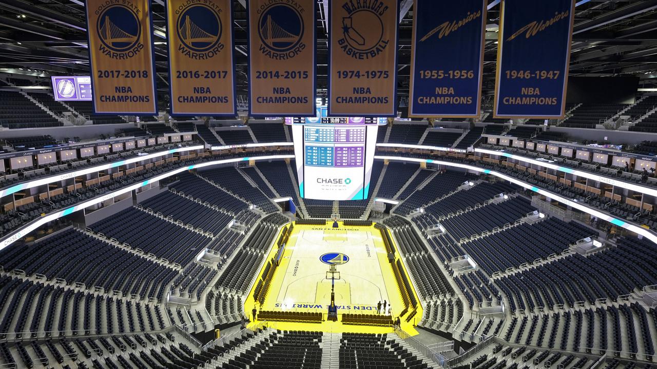 The Warriors will play the Brooklyn Nets at home Thursday night, March 12, 2020, in the first NBA game without fans since the outbreak of the coronavirus.