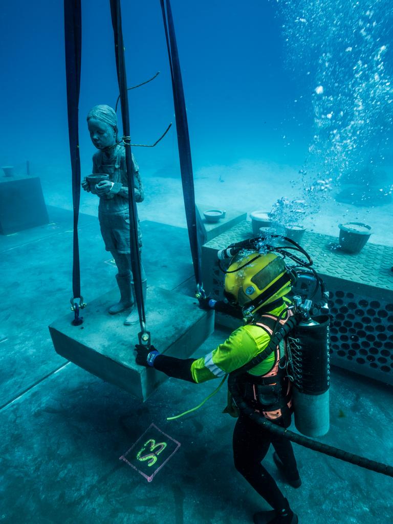 The Museum of Underwater Art in Townsville is the first of its kind in the southern hemisphere.