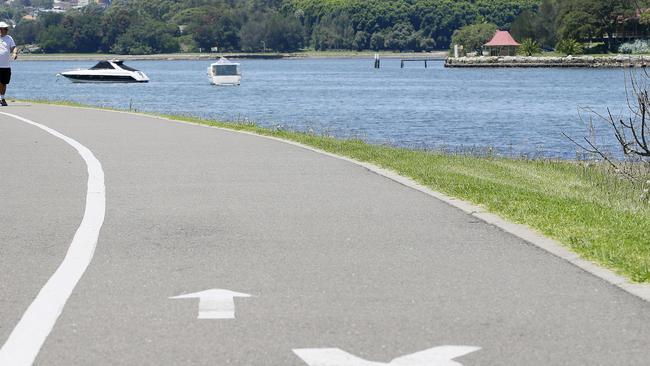 The Bay Run is a popular jogging, running and walking spot in Sydney. Picture: John Appleyard