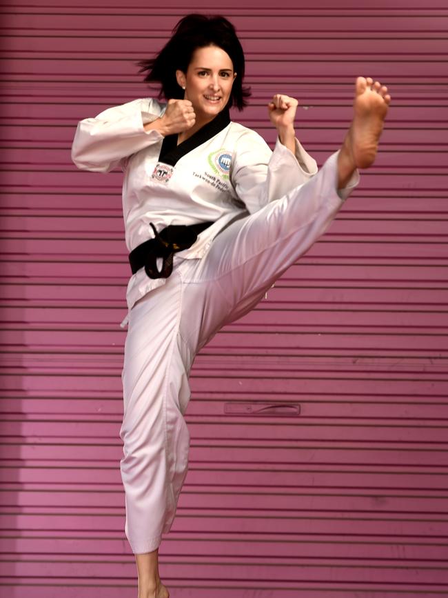 Renee Nightingale’s family is heavily involved in Taekwondo . Picture: Evan Morgan