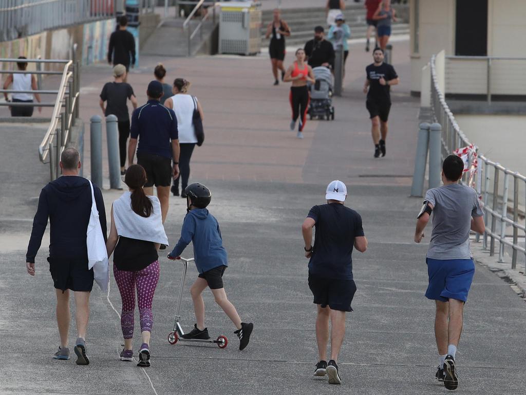 As people pound the pavements, many are asking if running puts others at risk. Picture: Rohan Kelly