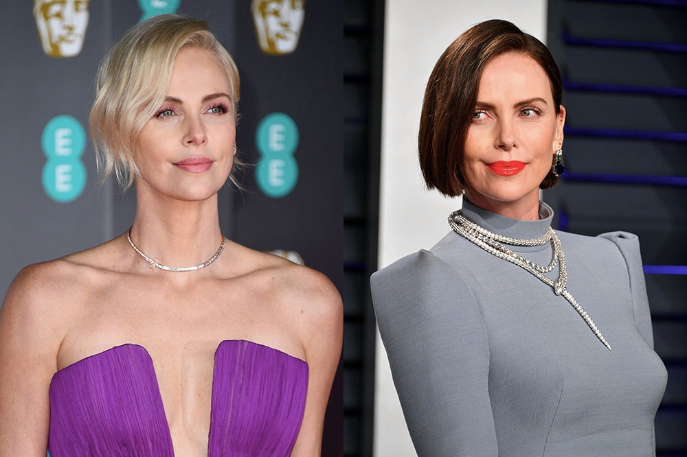 <h2><strong>Charlize Theron</strong></h2><p>We know she's willing to go through a total <a href="https://www.vogue.com.au/culture/features/the-most-dramatic-onscreen-transformations/image-gallery/ca889f7e59cd441925a04ae4e070286a" target="_blank" rel="noopener">transformation for a film role</a>, but actress Theron shocked us when she took the real-life plunge and dyed her lighter strands blonde in 2019.</p>