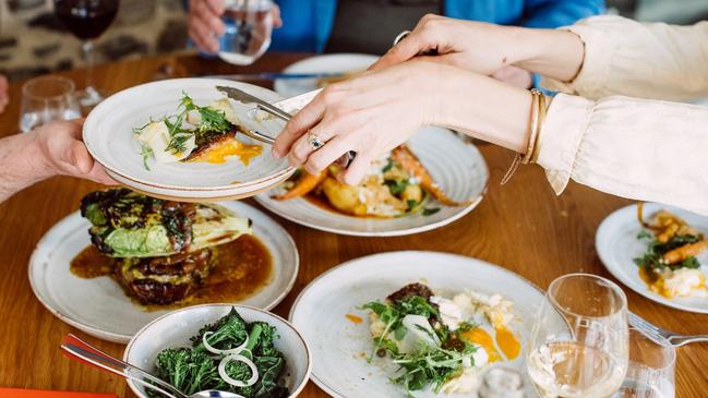 Share plates at Fino restaurant, Seppeltsfield.