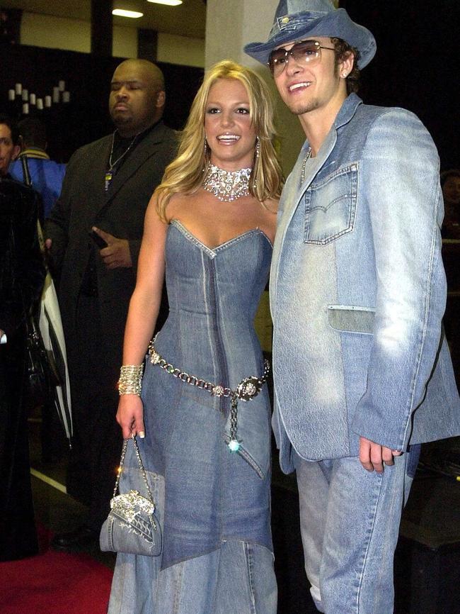 Justin Timberlake and Britney Spears went too costumey at the American Music Awards in 2001. Picture: News Corp