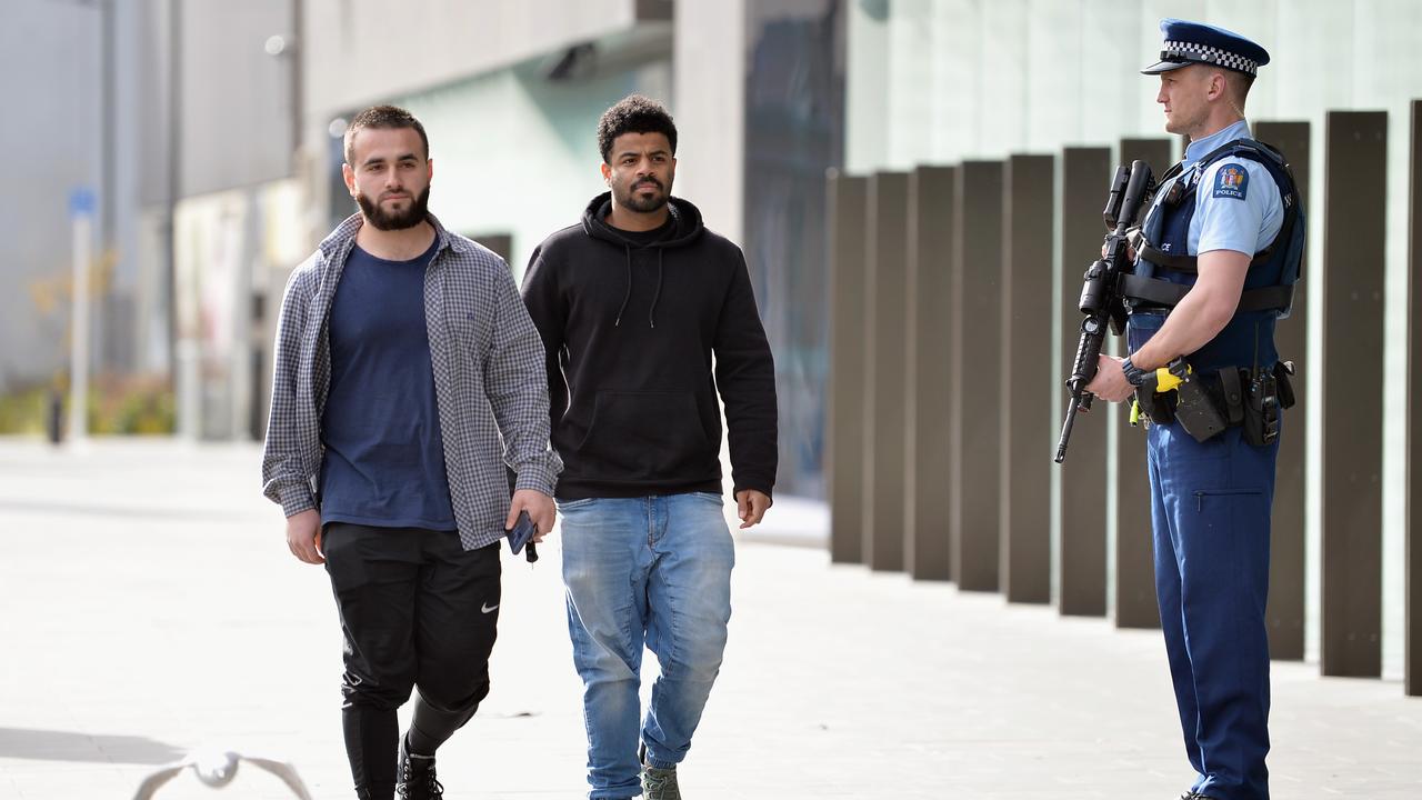 Mustafa Boztas arrives for a case review hearing for alleged shooter Brenton Tarrant in October. Picture: Kai Schwoerer/Getty Images