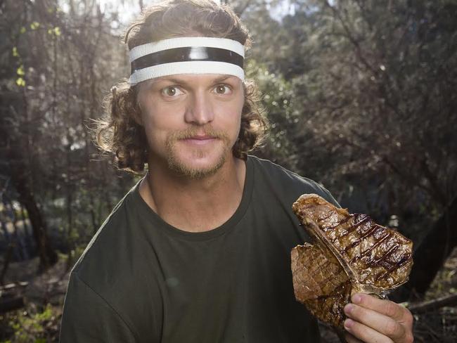 Rugby union player Nick Cummins, the Honey Badger, who is being used for Meat and Livestock Australia Better on Beef campaign Photo by DAMIAN SHAW.com