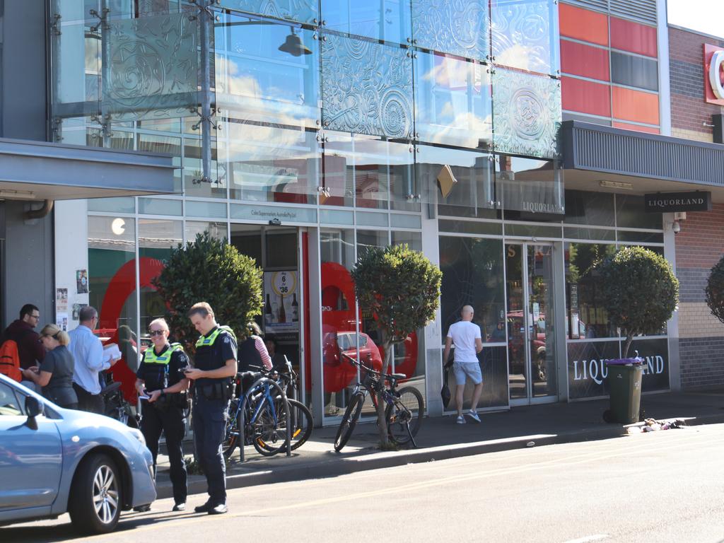 The attack happened outside the Coles in Williamstown on Wednesday afternoon. Picture: David Crosling