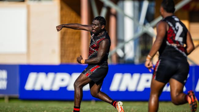 William Munkara as St Mary's took on the Tiwi Bombers in the 2024-25 NTFL men's semi-final. Picture: Pema Tamang Pakhrin
