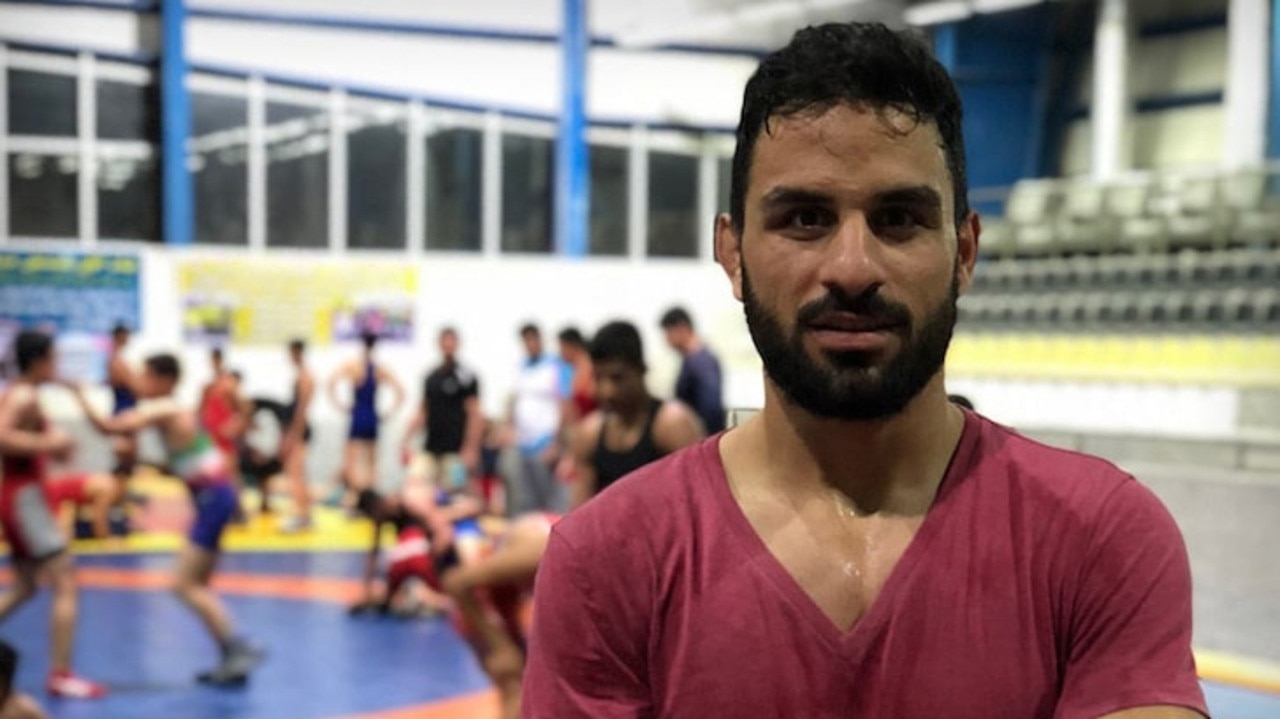 Navid Afkari is a champion wrestler from Iran. Picture: UN Watch/Twitter