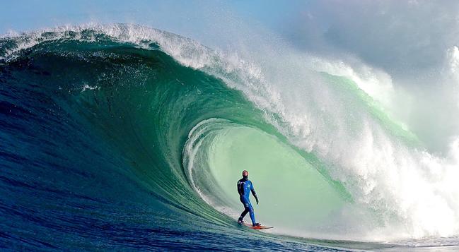 Big wave surfer Danny Griffith in action at Shipsterns in Tim Bonython's<span id="U3211445233954u" style="font-weight:normal;font-style:italic;"> The Big Wave Project</span>.