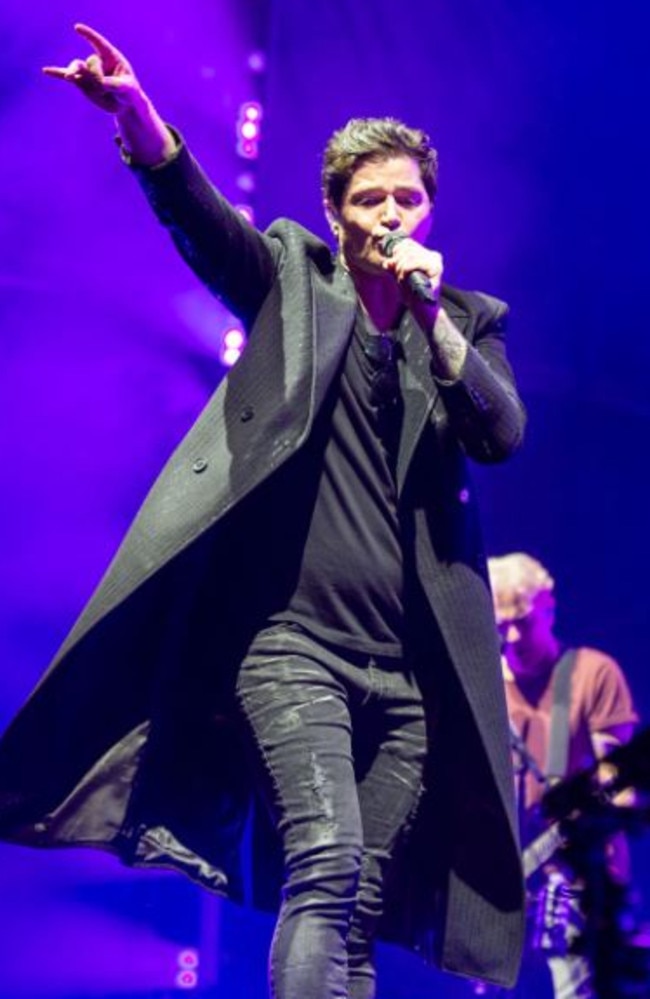 The Script perform at A Day on the Green at Sirromet Wines at Mt Cotton. Picture: Sonia Bettinelli