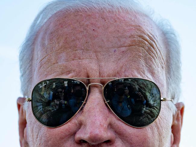 US President Joe Biden speaks to the press at the White House earlier this year. Picture: AFP