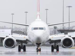 SYDNEY, AUSTRALIA - NewsWire Photos May 6, 2021: A Qantas aircraft taxiing at Sydney Airport.Picture: NCA NewsWire / James Gourley