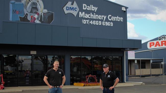 IN OUR BLOOD: Chris Machin (left) has worked with his father Doug Machin (right) at DMC for over 15 years. Photo: Lachlan Berlin