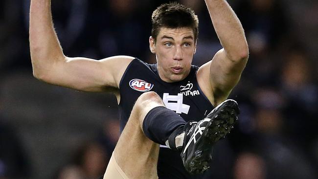 Matthew Kreuzer in action for Carlton. Picture: Michael Klein