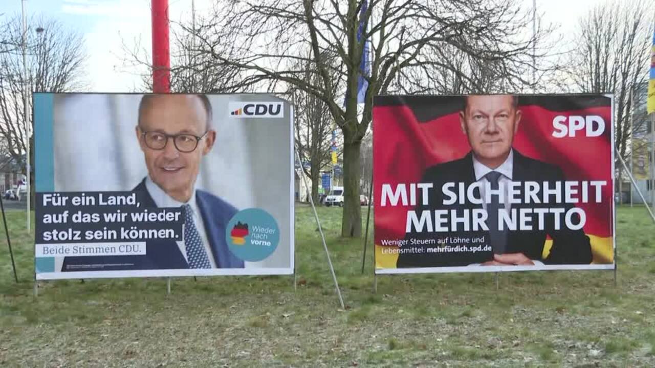 Who are the main candidates in Germany's election?