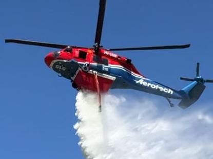 Kimberly-Clark Australia has opened up their water treatment pond at Millicent Mill for firefighting aircraft use to help fight fires acrossthe region.  PICTURE: Supplied