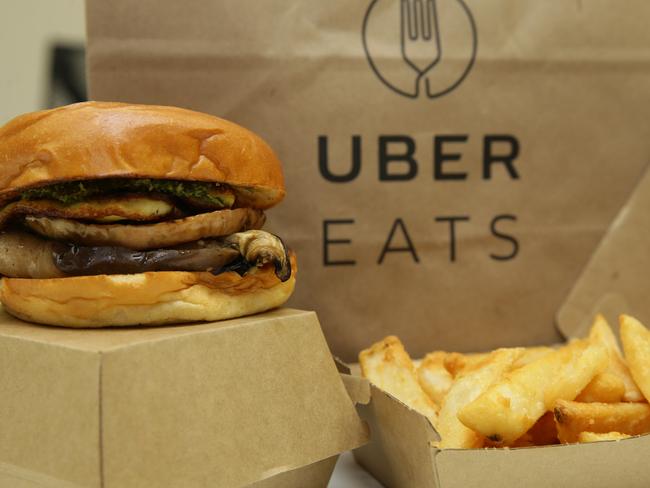 Burger and chips from Salt Meats Cheese from UberEATS .