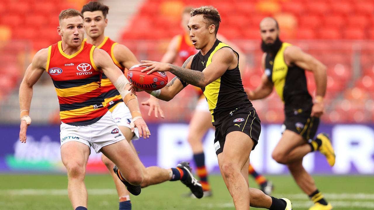 AFL 2021 Richmond v Adelaide: Jack Riewoldt mark video, match report ...