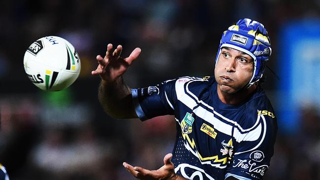 North Queensland Cowboys v Parramatta Eels from 1300 Smiles Stadium, Townsville. Cowboys Johnathan Thurston. Picture: Zak Simmonds