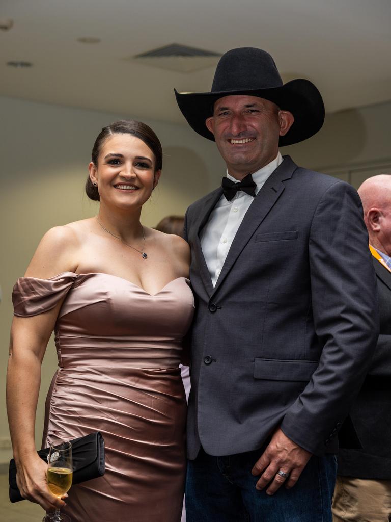 Romy Carey and Jim Carey at the 2025 NTCA and AACo Gala Dinner at the Darwin Convention Centre. Picture: Pema Tamang Pakhrin