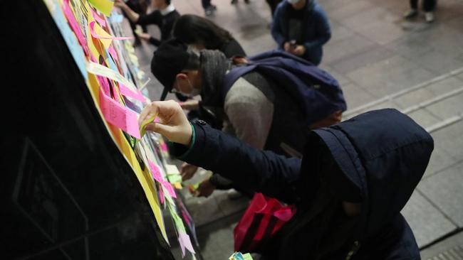 Pro Hong Kong and Pro China protesters gathered to make their opinions heard in light of the on going unrest in Hong Kong. Picture: Richard Dobson