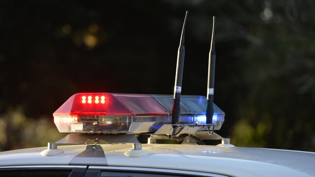 Police lights on the top of a police car, Monday, August 29, 2016.