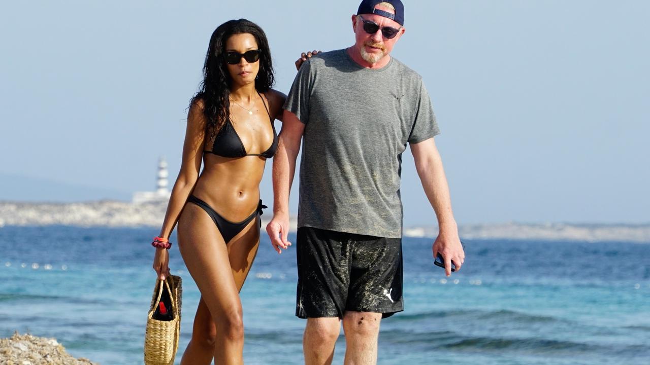 Boris Becker And His Family Enjoying Ibiza. Picture by: GTres/SplashNews.com.