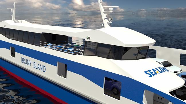 The State Government and Sealink Group have defended the future implementation of a booking service for the Bruny Island Ferry. Picture: SEALINK