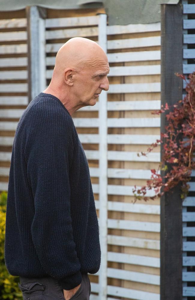 Bullmore speaking outside his home in south East London. Picture: Paul Davey